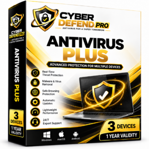 Cyber Defend Pro Antivirus Plus (3 Devices / 1 Year)