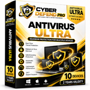 Cyber Defend Pro Antivirus Ultra(10 Devices/2 Years)